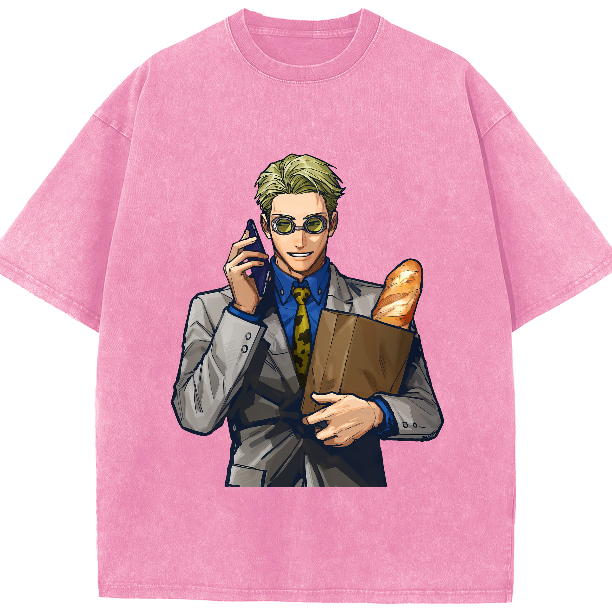 （画像用） 呪術廻戦 Jujutsu Kaisen 綿100% ヴィンテージ風 半袖Tシャツ（フロントプリント）